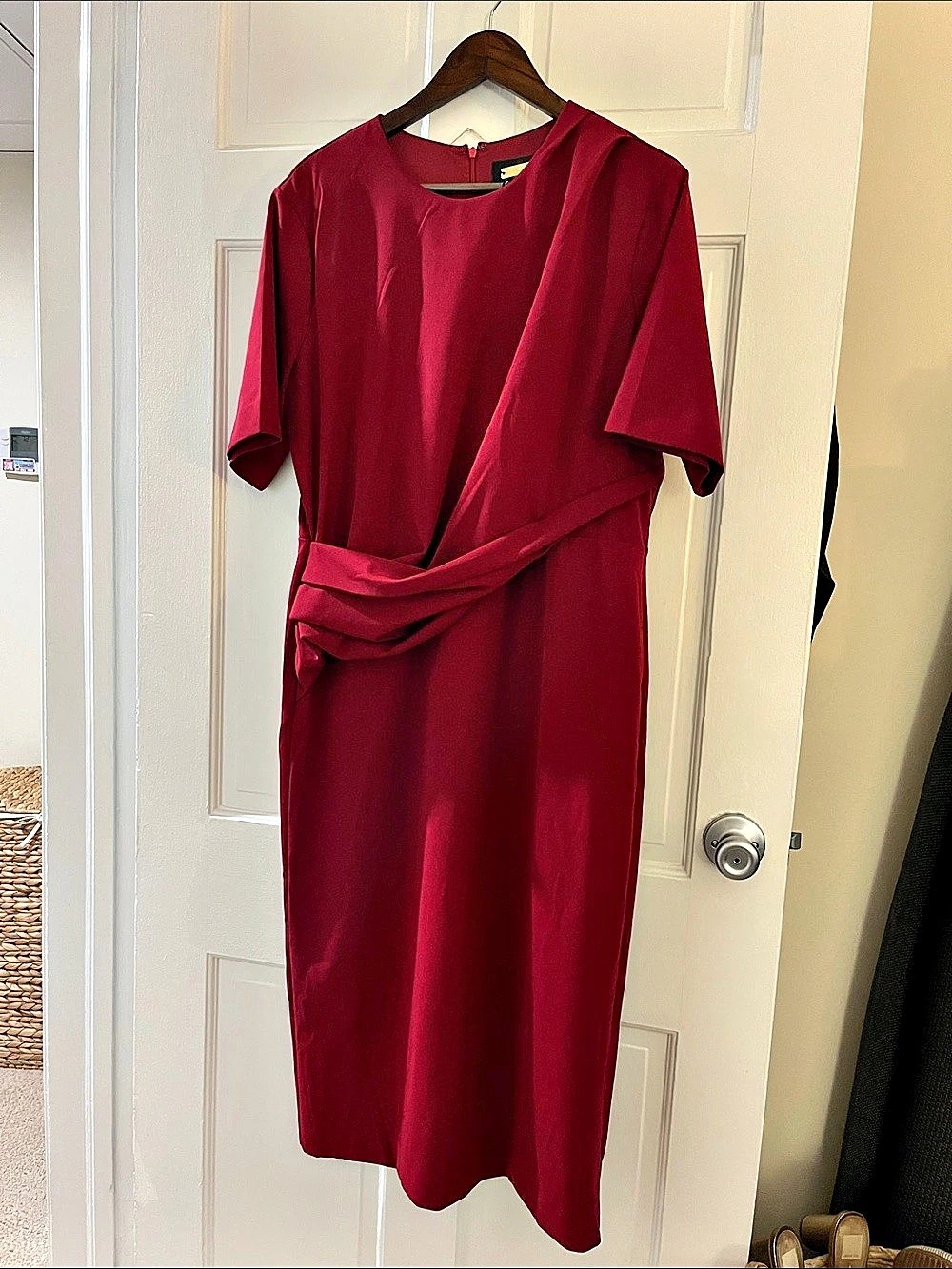 Alexia admor Draped Maxi Dress in Red XL NWT